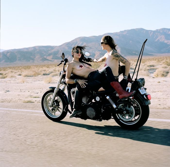 Girls on a motorcycle in Maceio