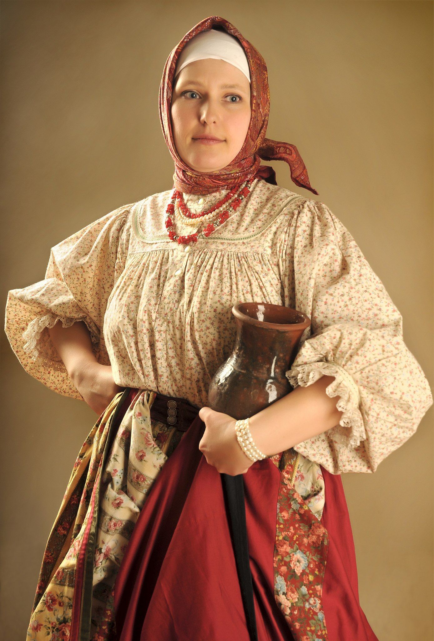 Girls in Slavic costumes in Maceio